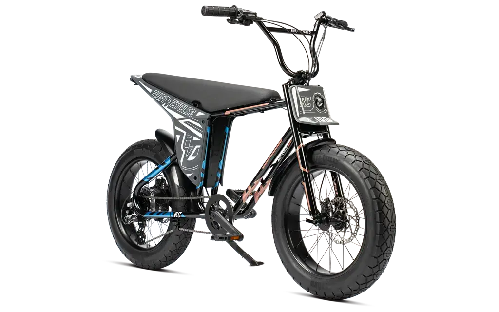 Vélo compact fun électrique RUFF CYCLES Lil'Loco Bondi dusk (moteur arrière BAFANG)